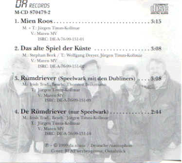 SPEELWARK - CD: Mien Roos-rück